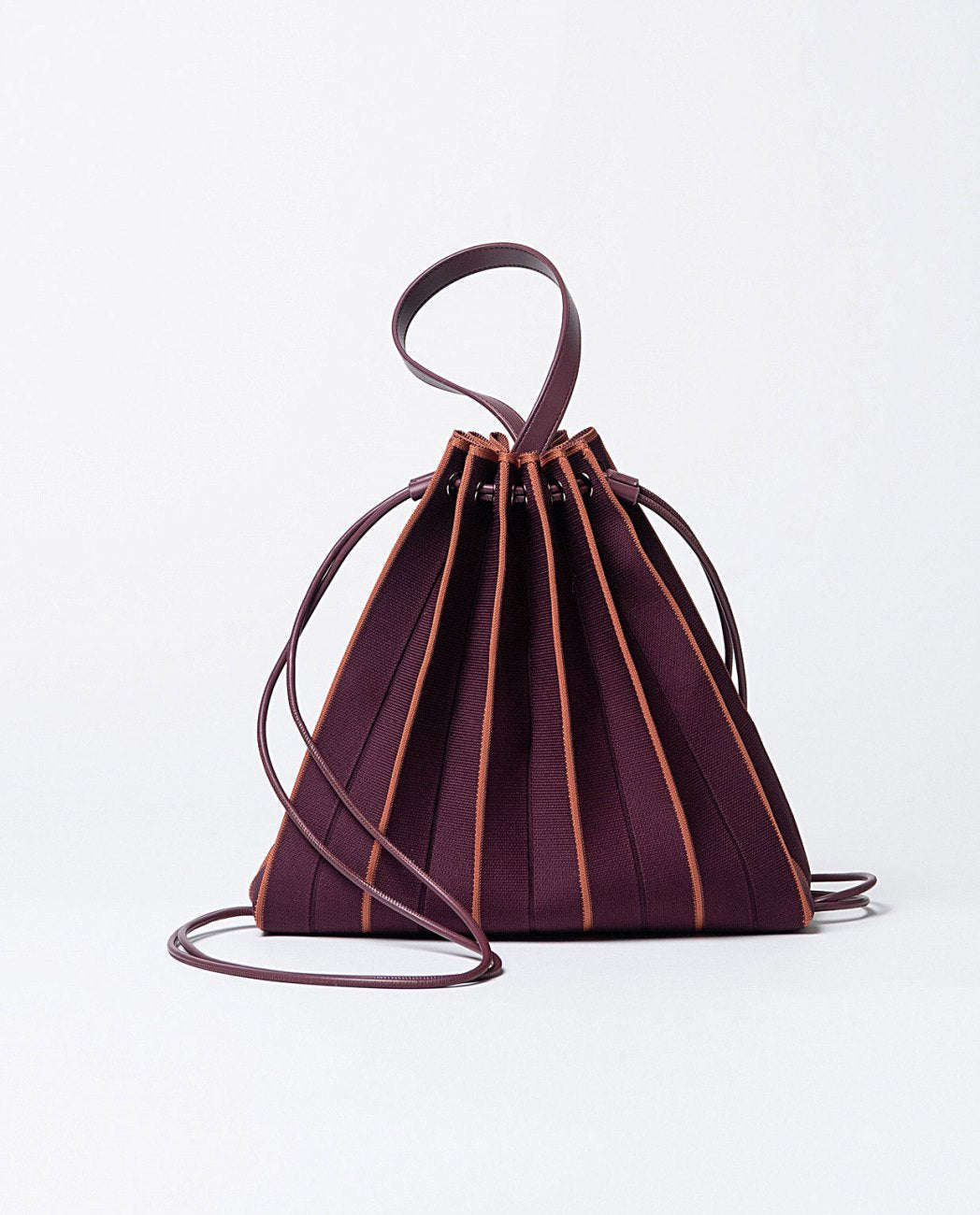 Knitted backpack-bag Burgundy