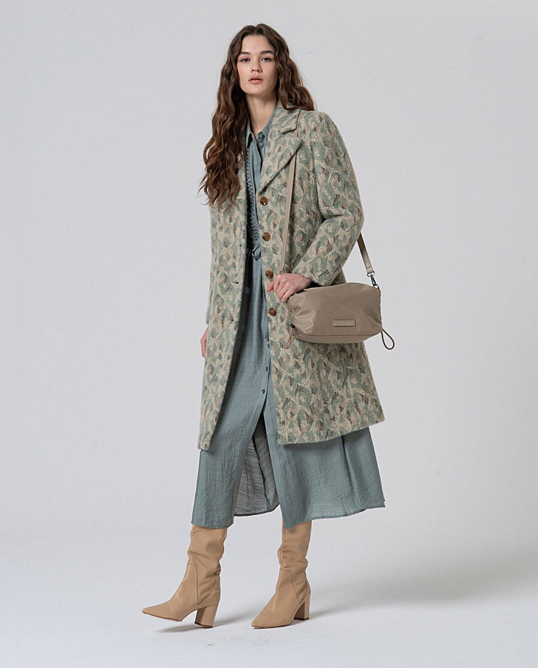 Coat with print