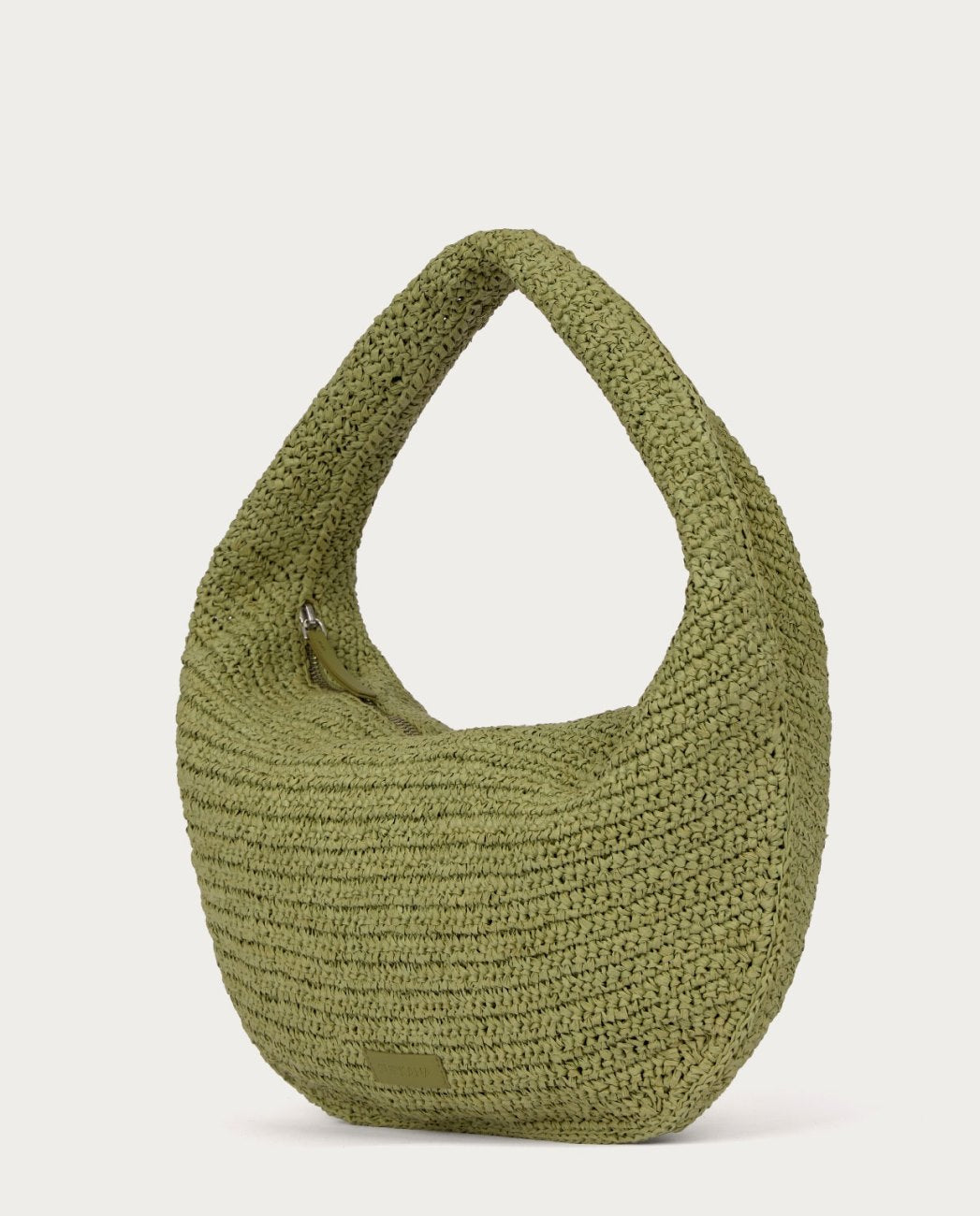 Raffia shopper bag Light Green