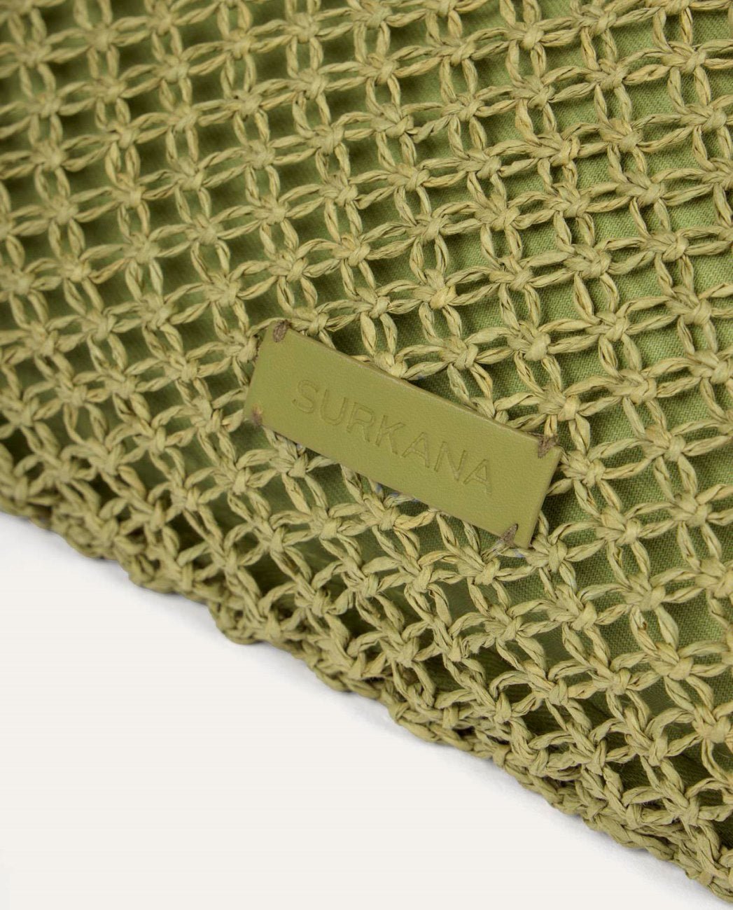 Raffia shoulder bag Light Green