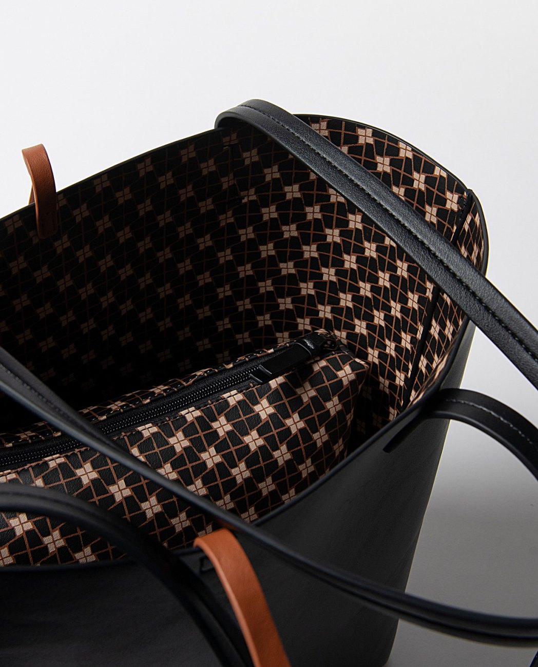 Reversible shopper bag Black