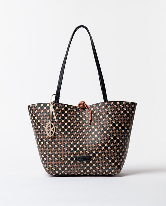 Reversible shopper bag Black