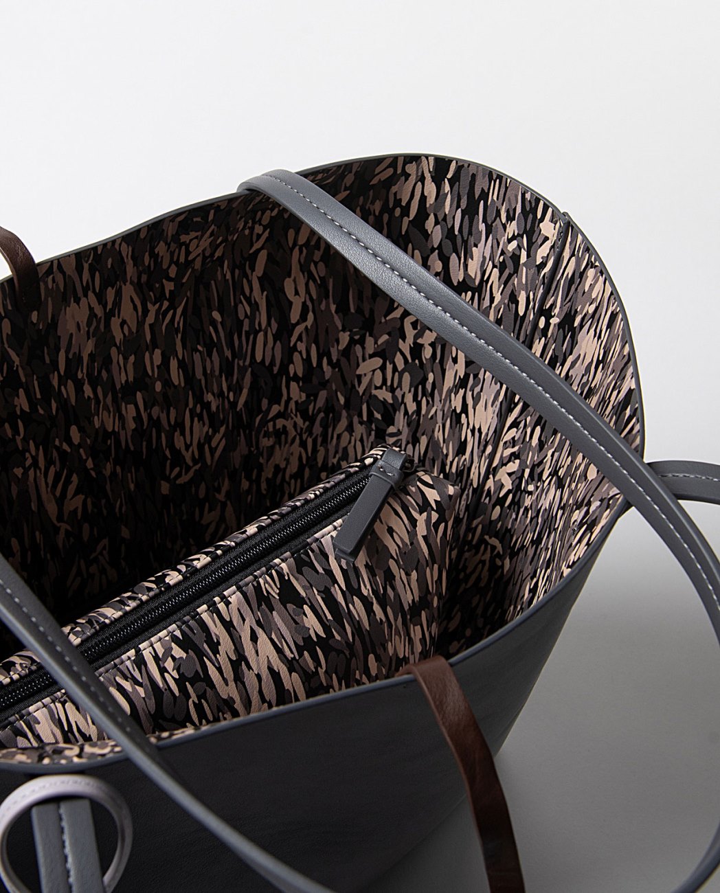 Reversible shopper bag Grey