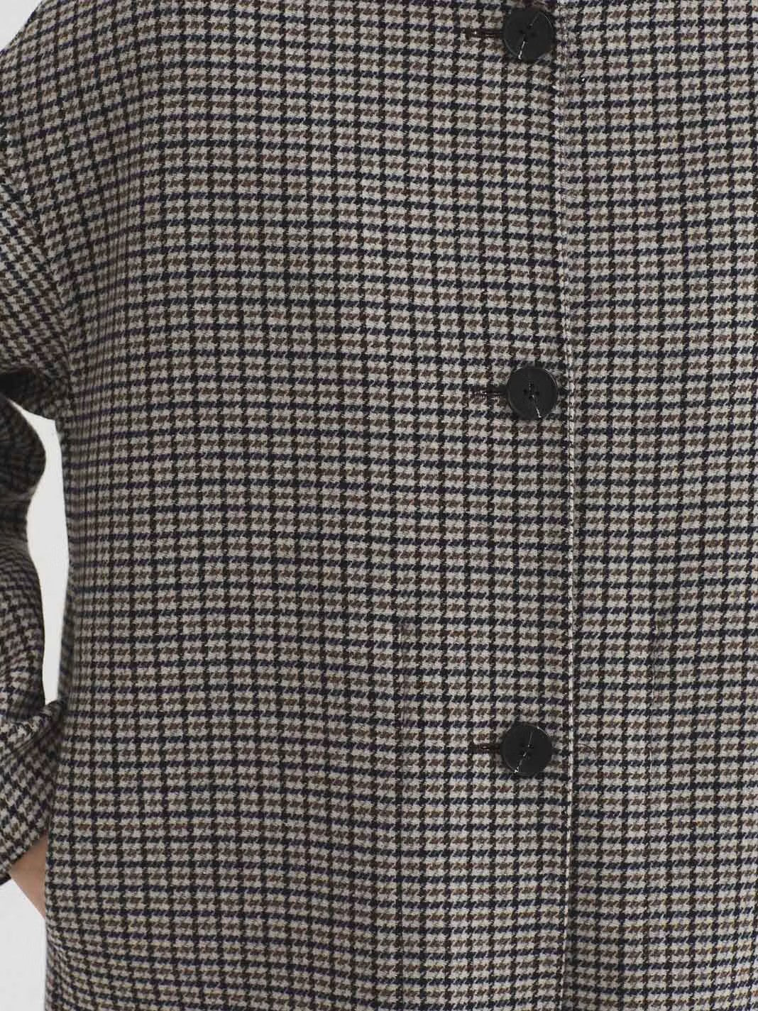 Reversible wool jacket Grey