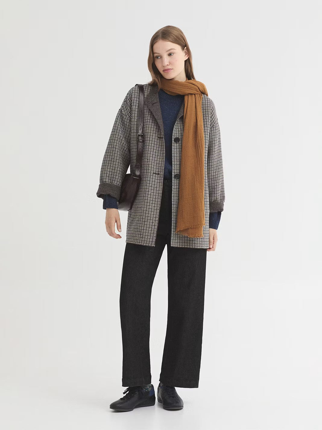 Reversible wool jacket Grey