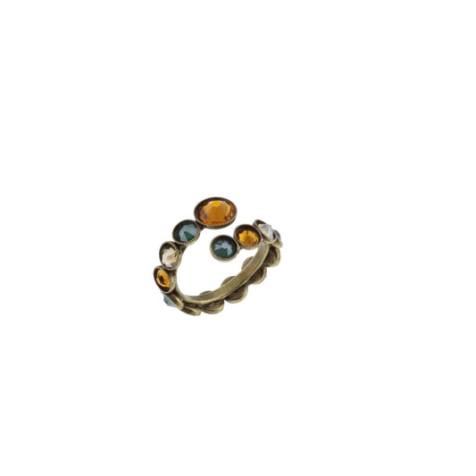 Ring adjustable green - orange