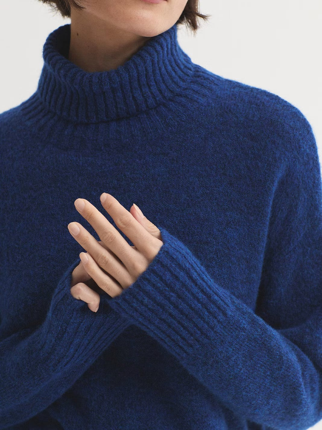 Roll neck jumper Royal Blue