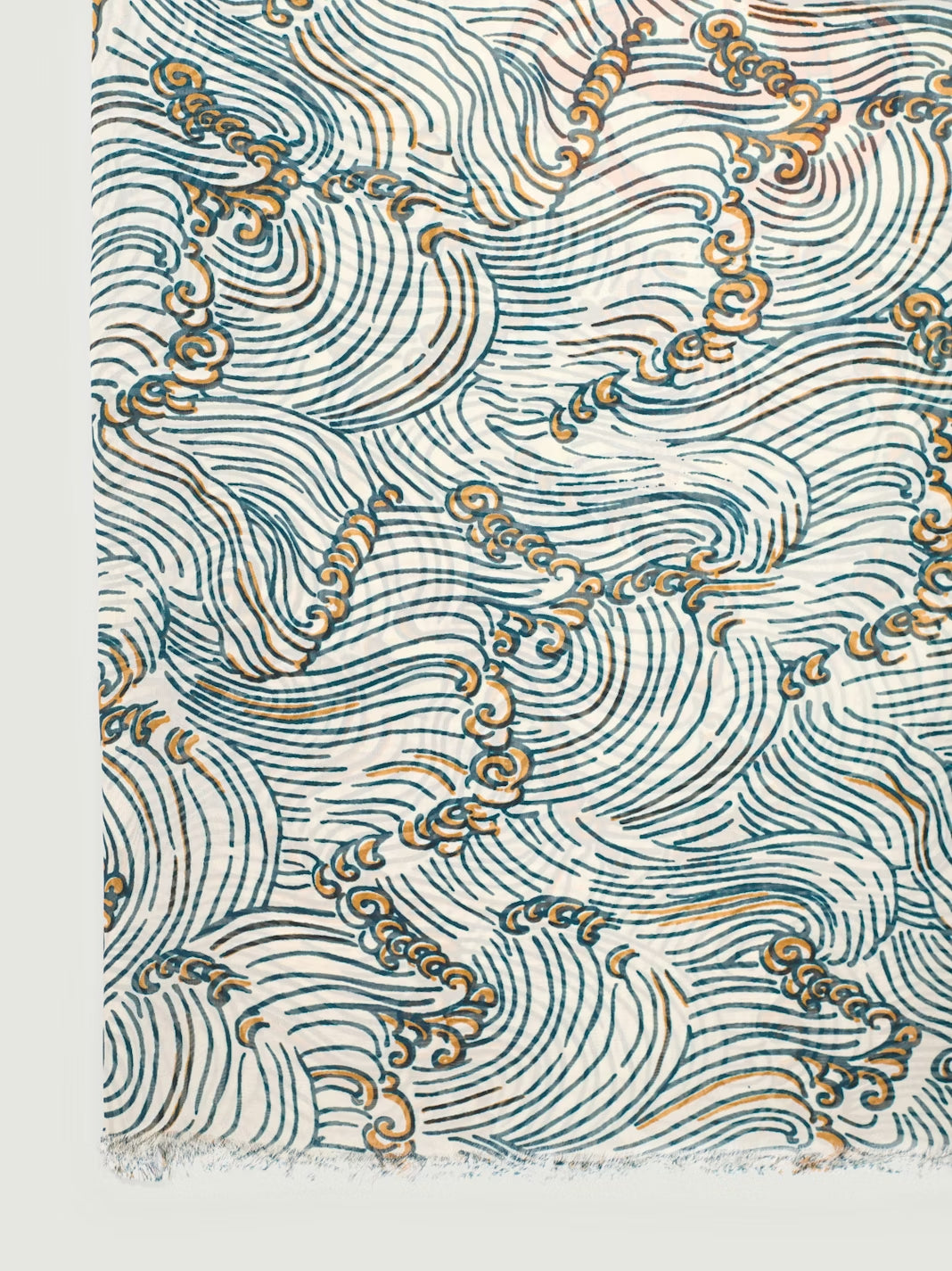 Aegean Sea scarf Ecru