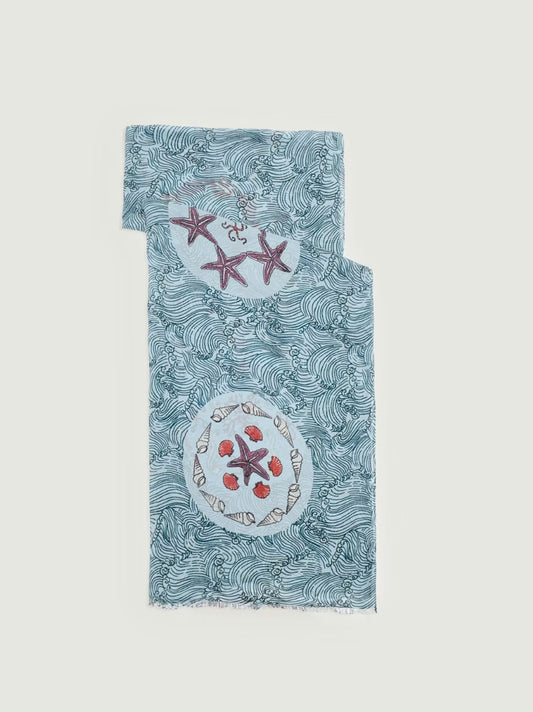 Aegean Sea scarf Turquoise