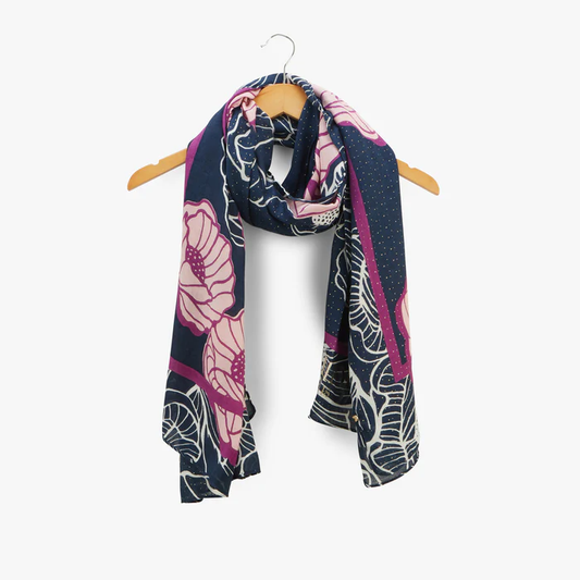 Scarf flowers print