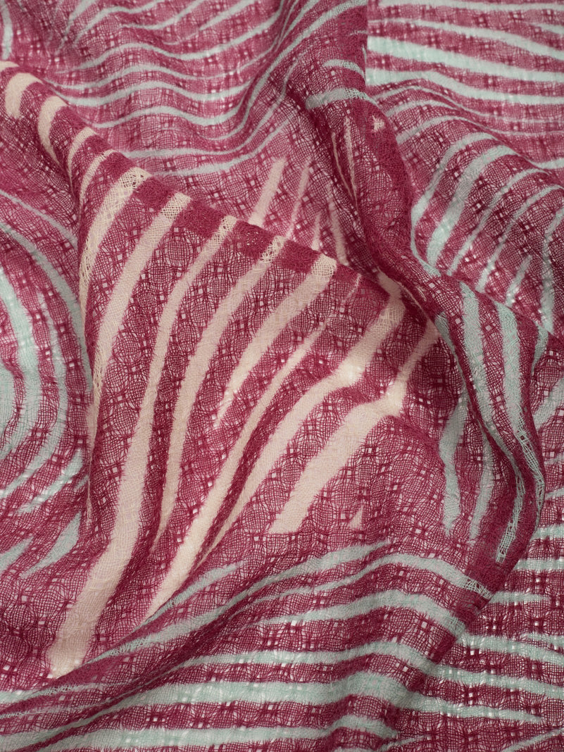 Jungle print scarf Burgundy