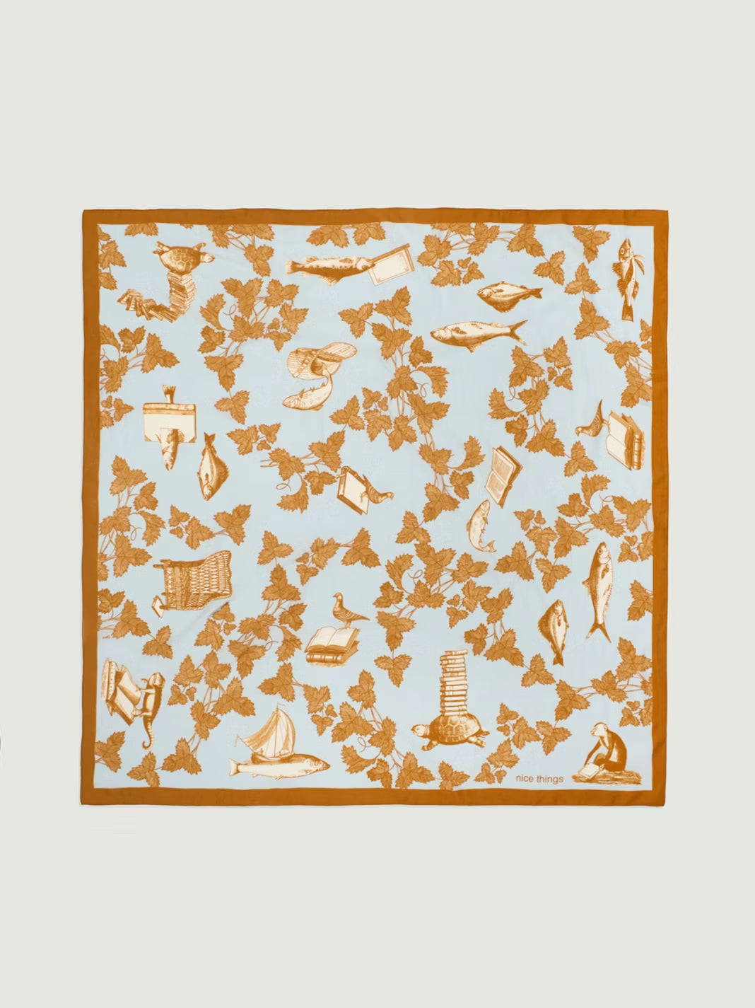 Midsummer Books scarf Light Blue