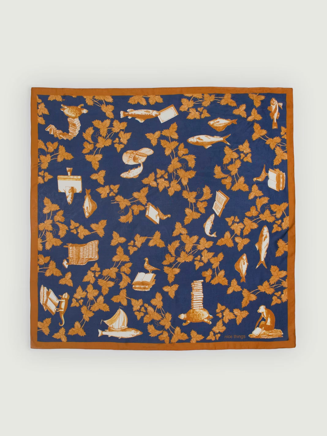 Midsummer Books scarf Navy