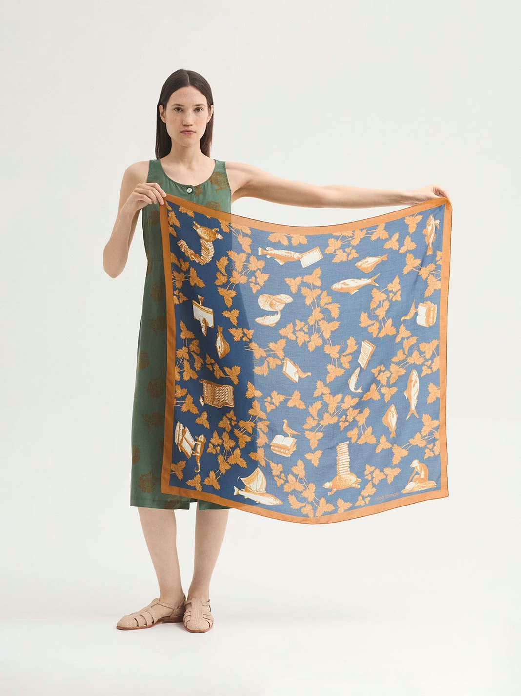 Midsummer Books scarf Navy