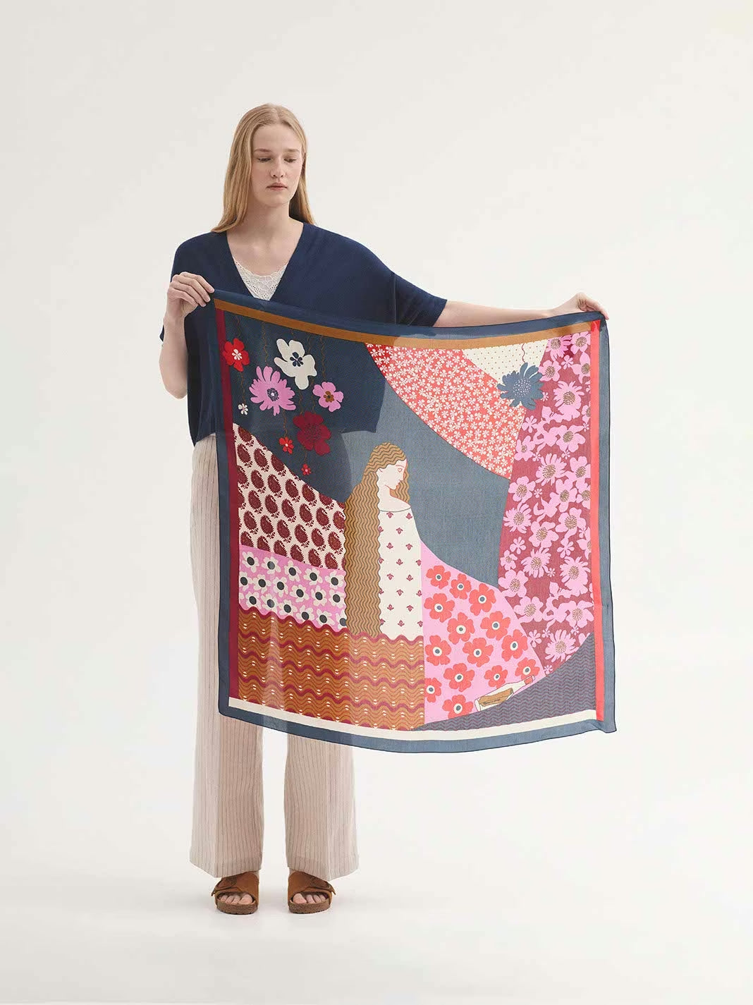 Penelope scarf Navy