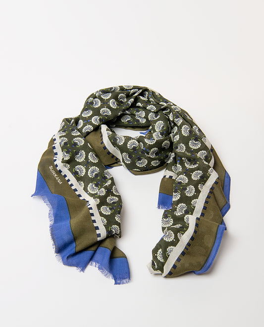 Scarf shell flower Khaki