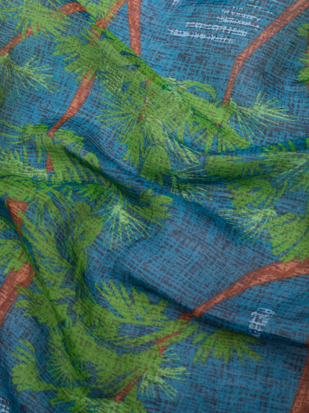 Pine Trees scarf Blue
