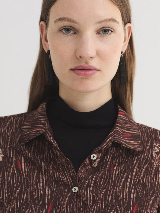 Shirt canine forest Plum