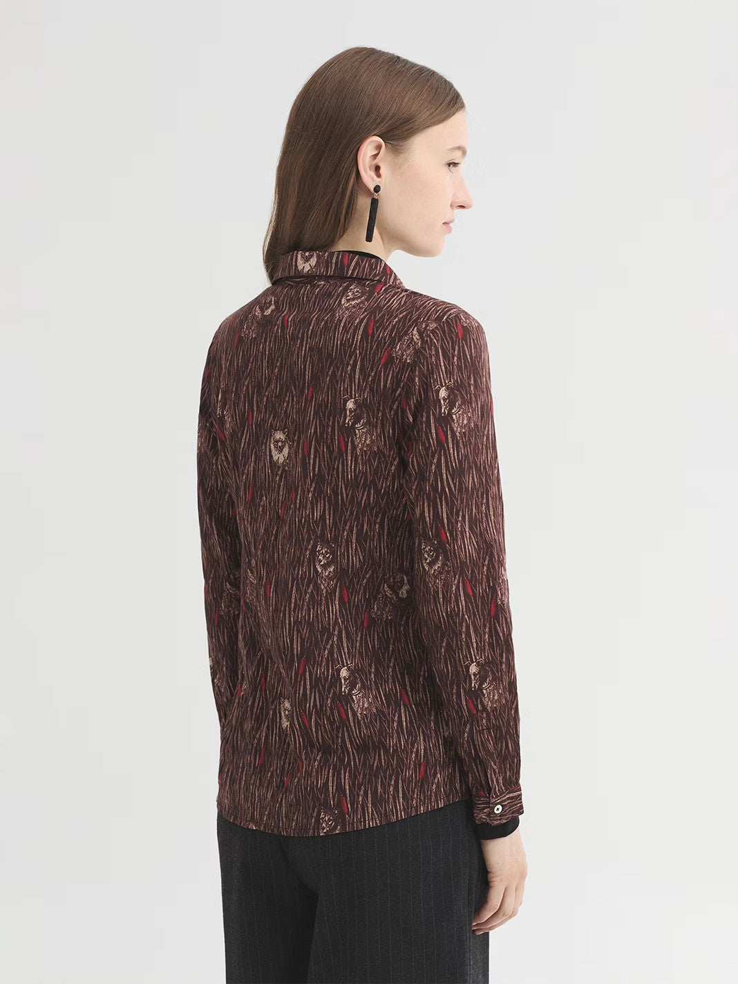 Shirt canine forest Plum