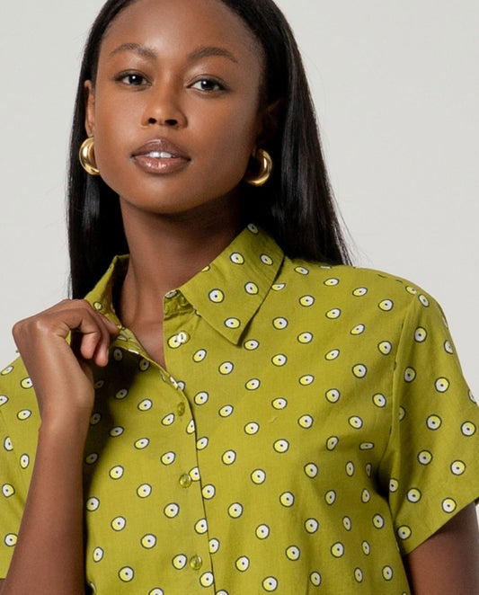 Printed shirt Green
