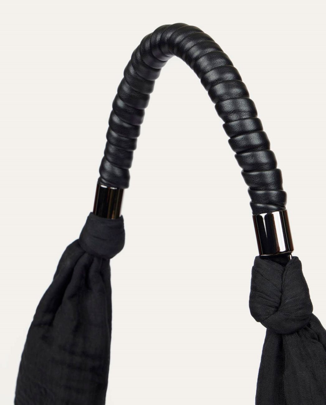 Fabric shoulder bag Black