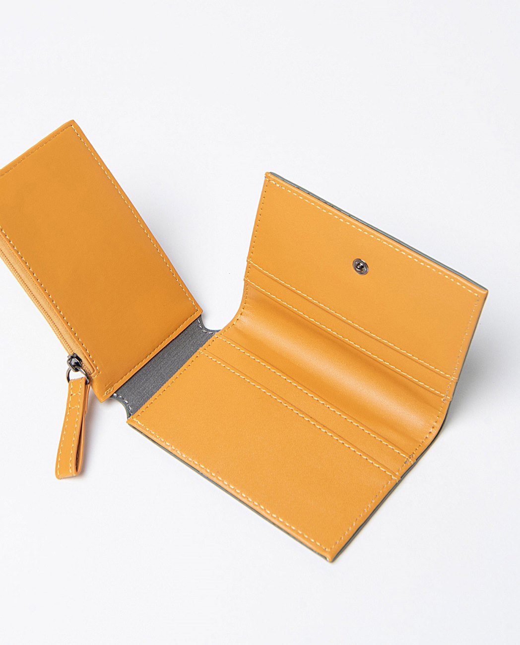 Small bi-color wallet Steel Blue