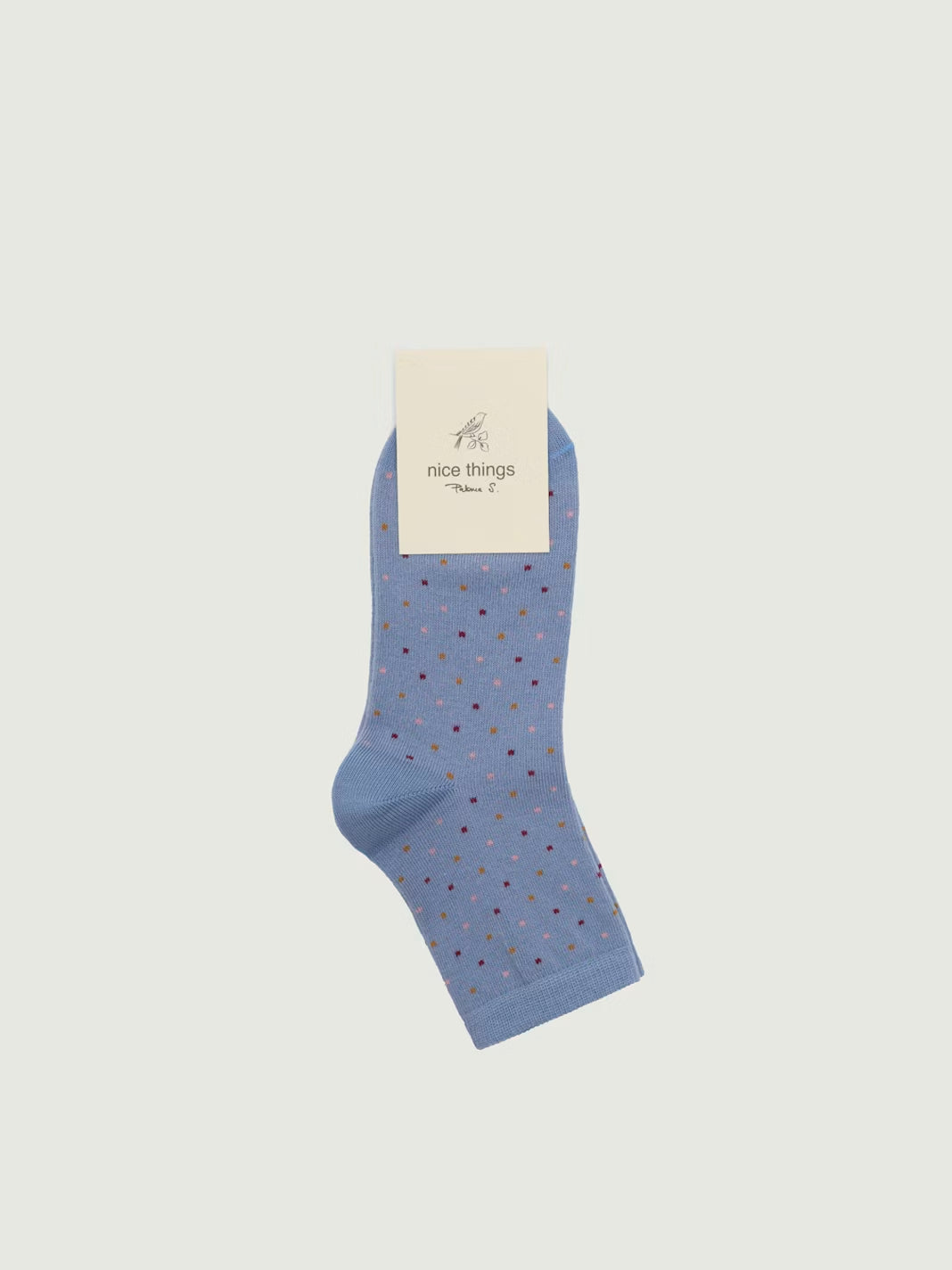 Polka dot socks Light Blue