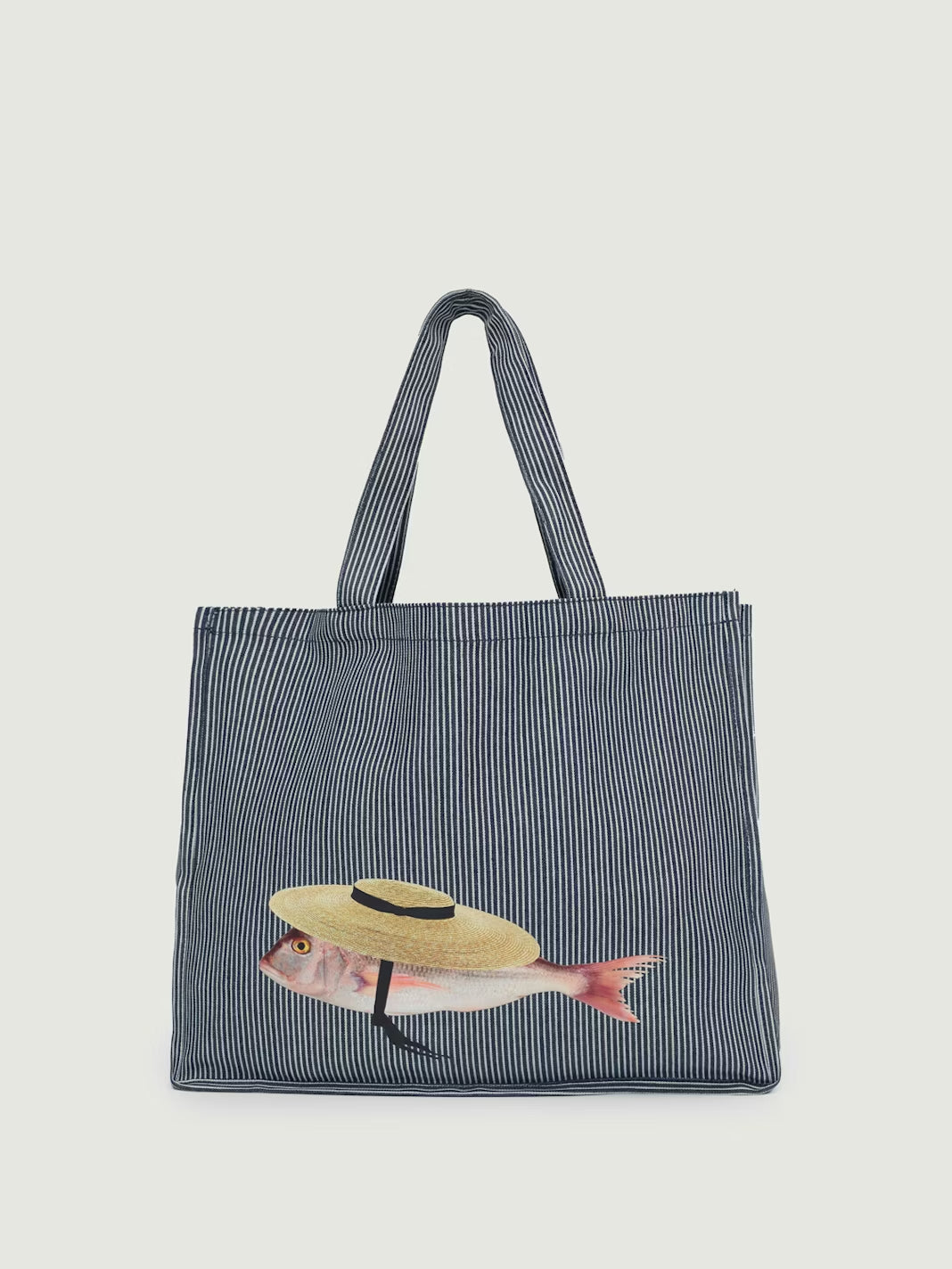 Striped fish bag Navy