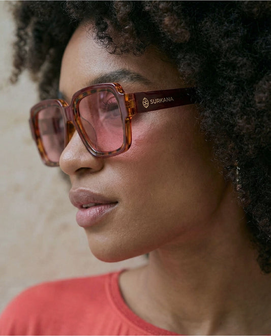 Rectangular sunglasses Maroon