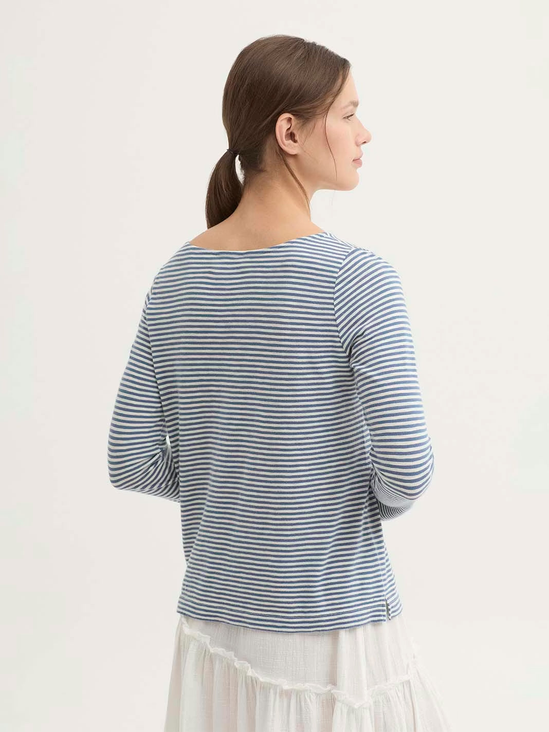 Striped Fish print T-shirt