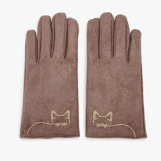 Taupe gloves