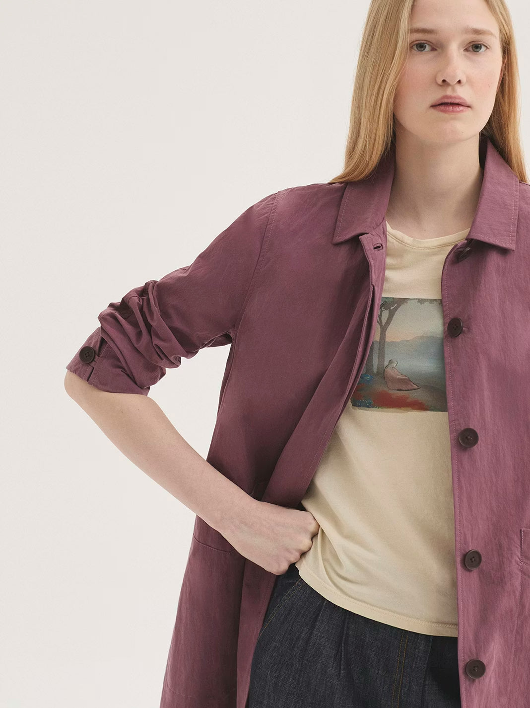 Trench coat Mauve