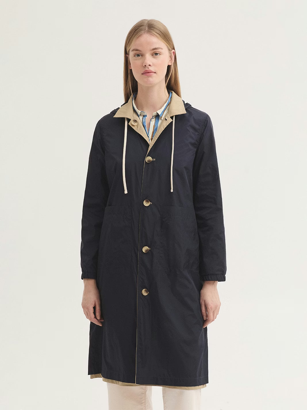 Reversible trench coat Beige