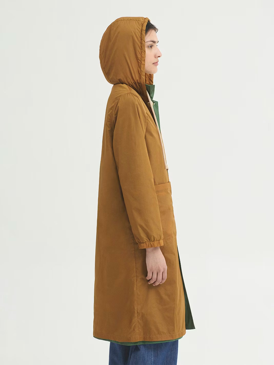 Reversible trench coat Khaki