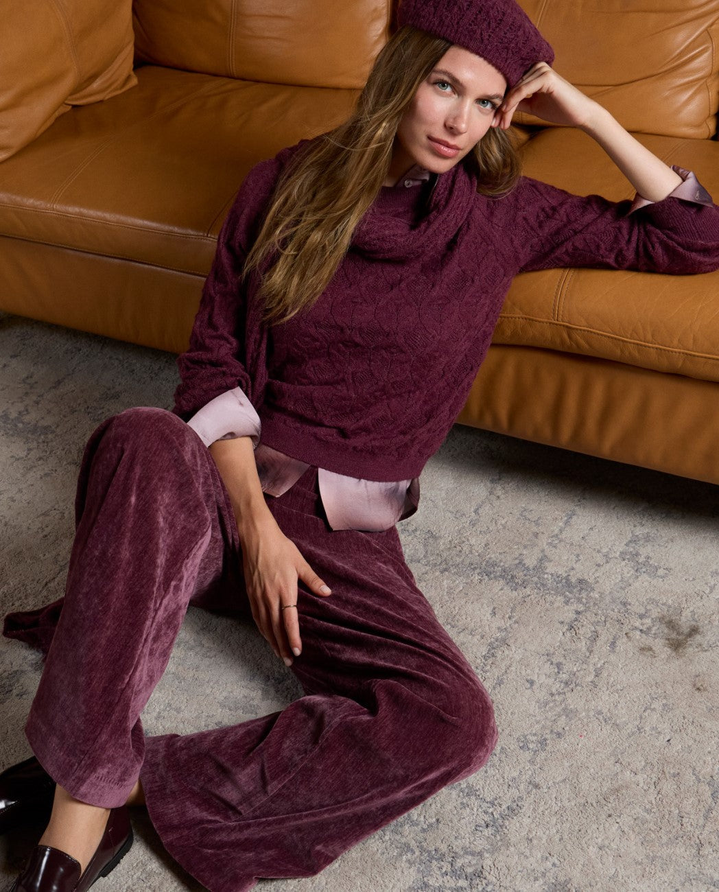Tricot sweater Burgundy