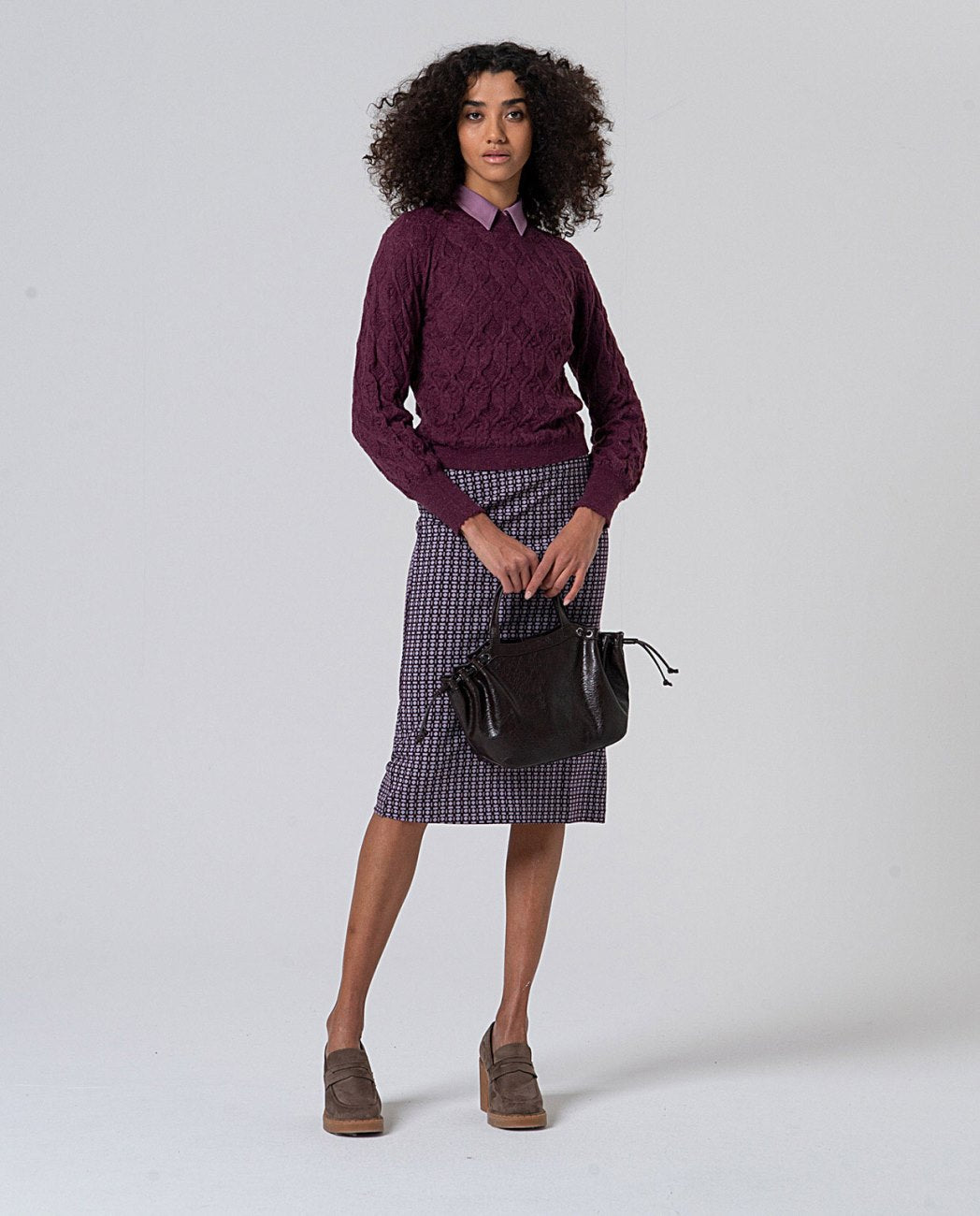 Tricot sweater Burgundy