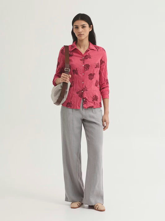 Linen darted trousers Light Grey