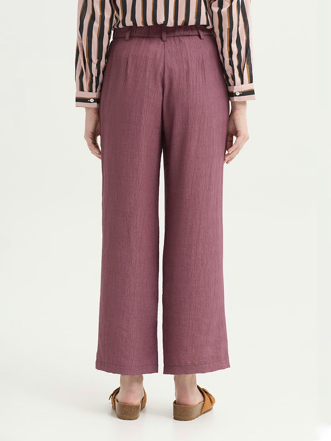 Cheesecloth trousers Mauve