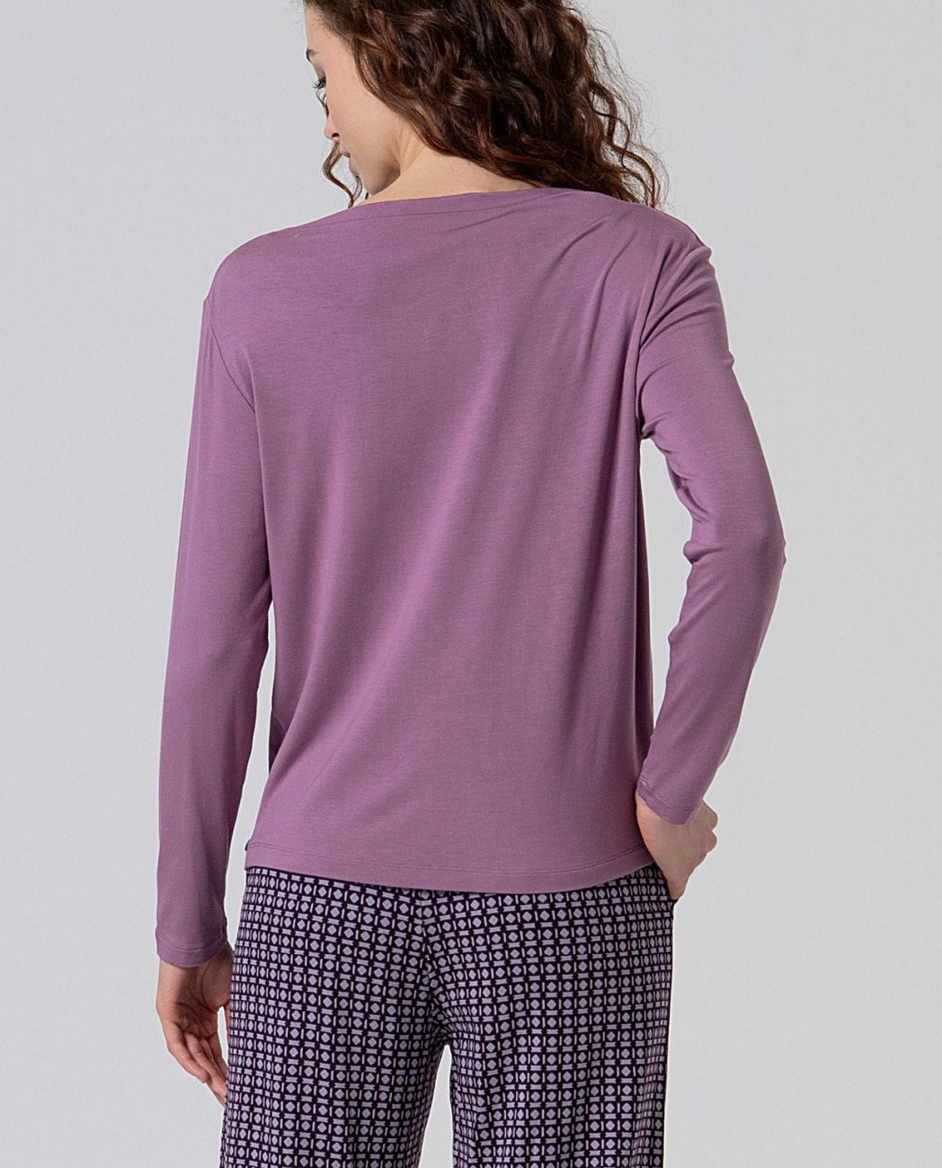 Loose T-shirt Mauve
