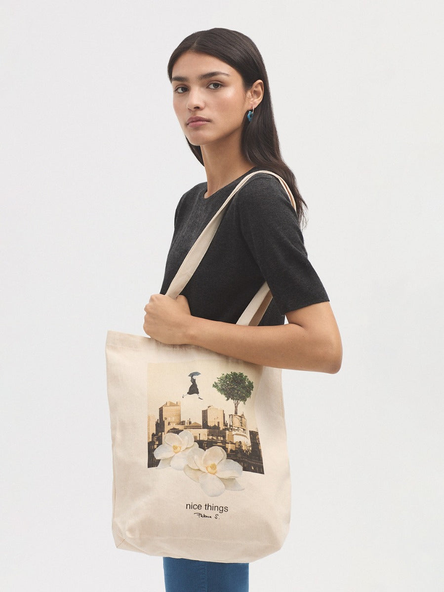 Printed shopping bag "Collage"