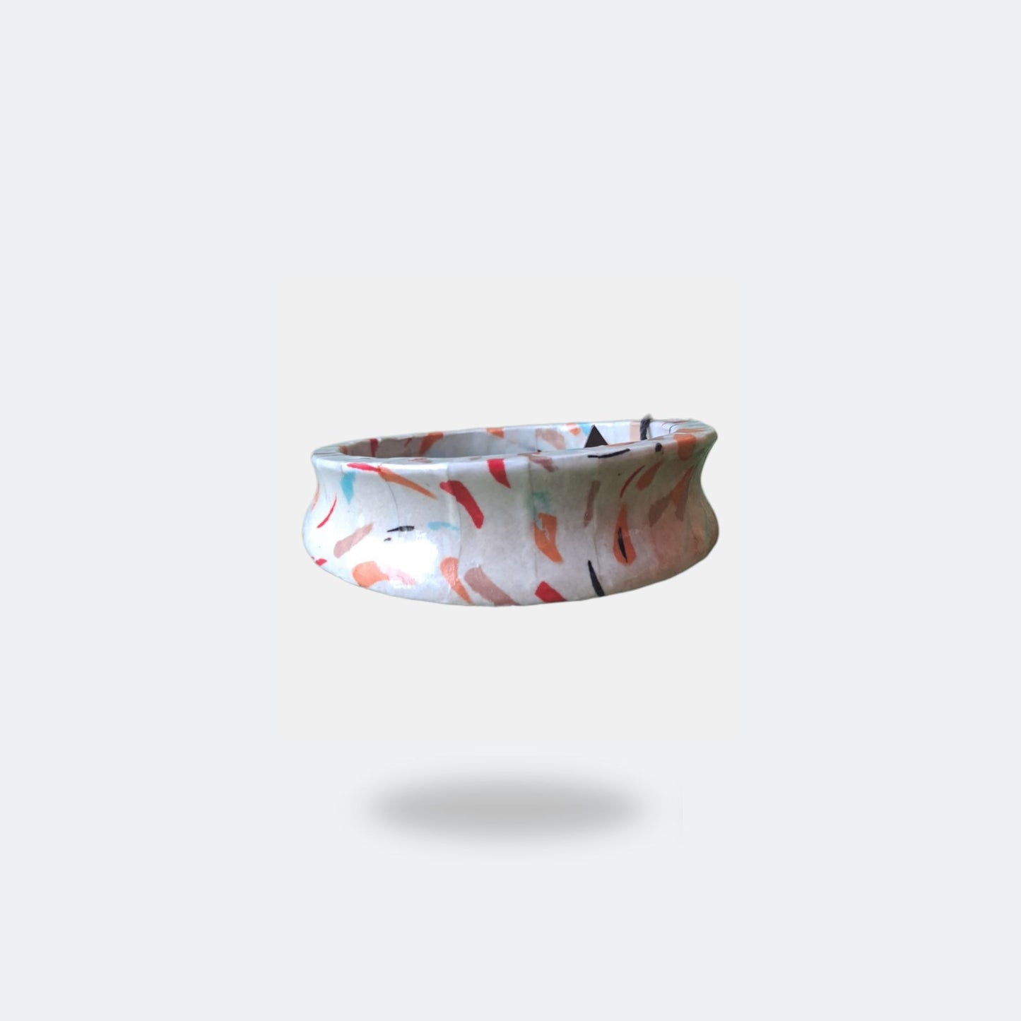 Wooden print bracelet White