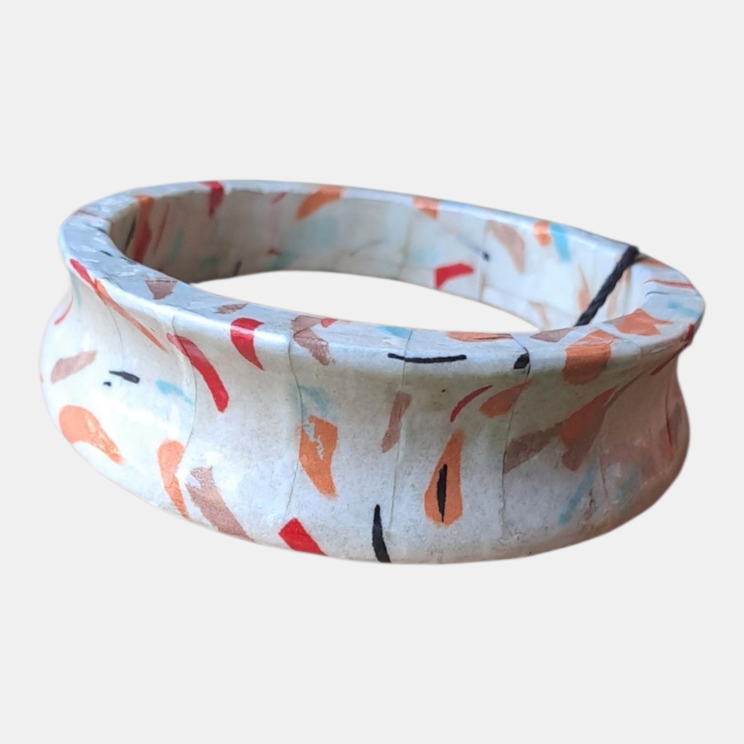 Wooden print bracelet