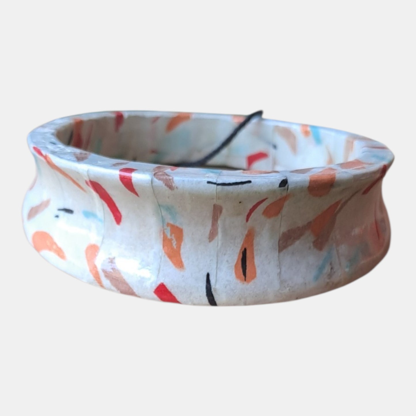 Wooden print bracelet Coral
