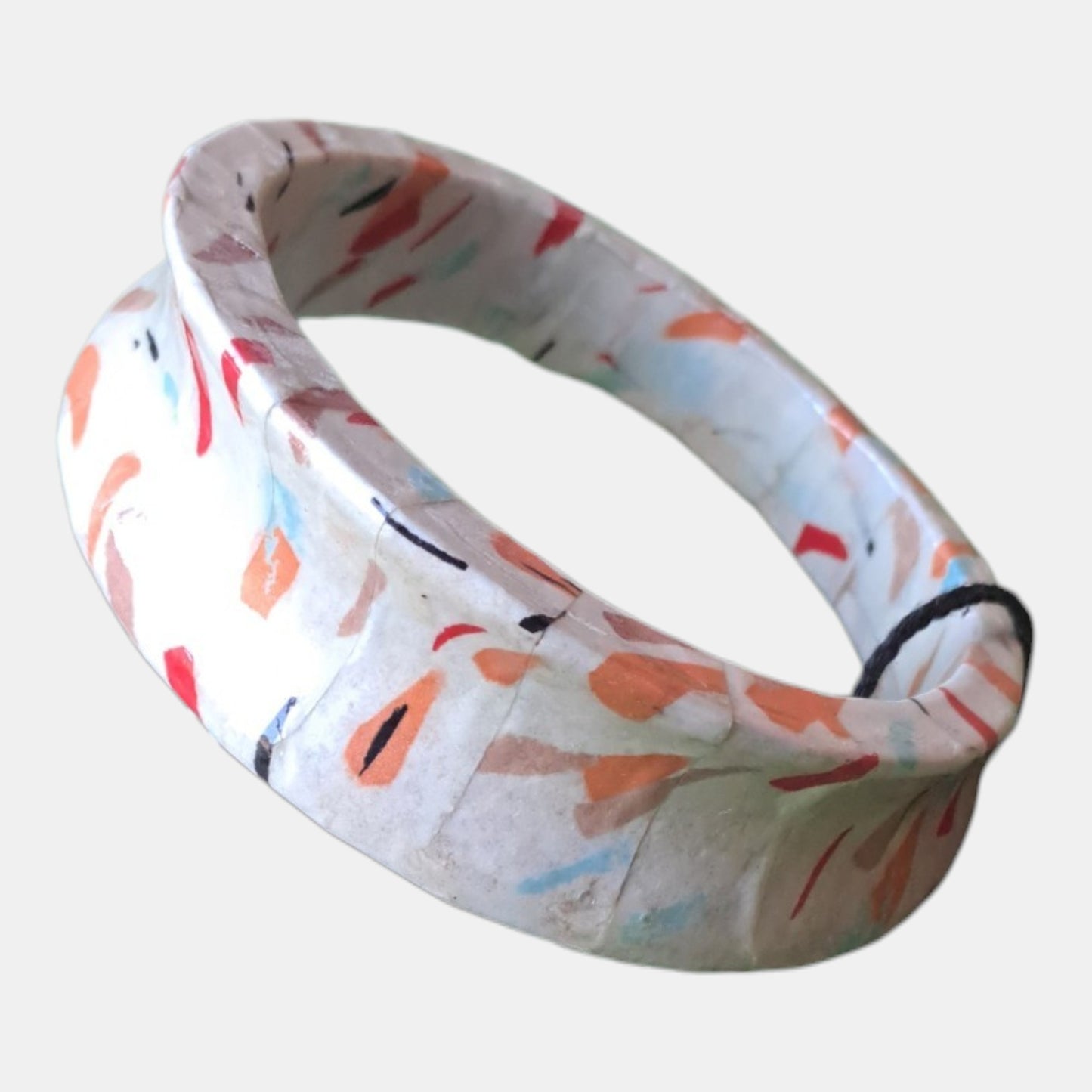 Wooden print bracelet Coral