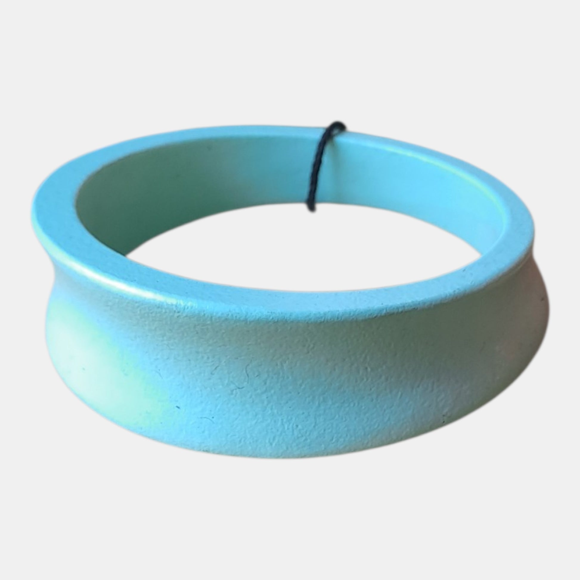 Wooden turquoise bracelet 2cm wide