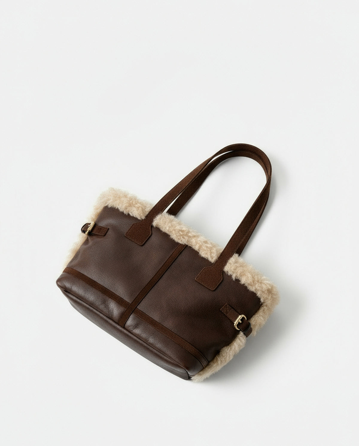 Woven shopper bag Brown