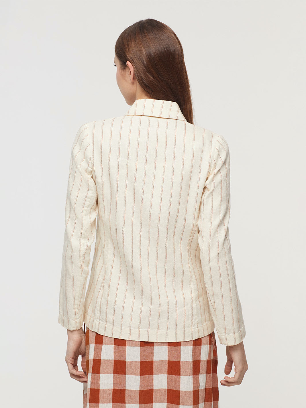Blazer linen stripes