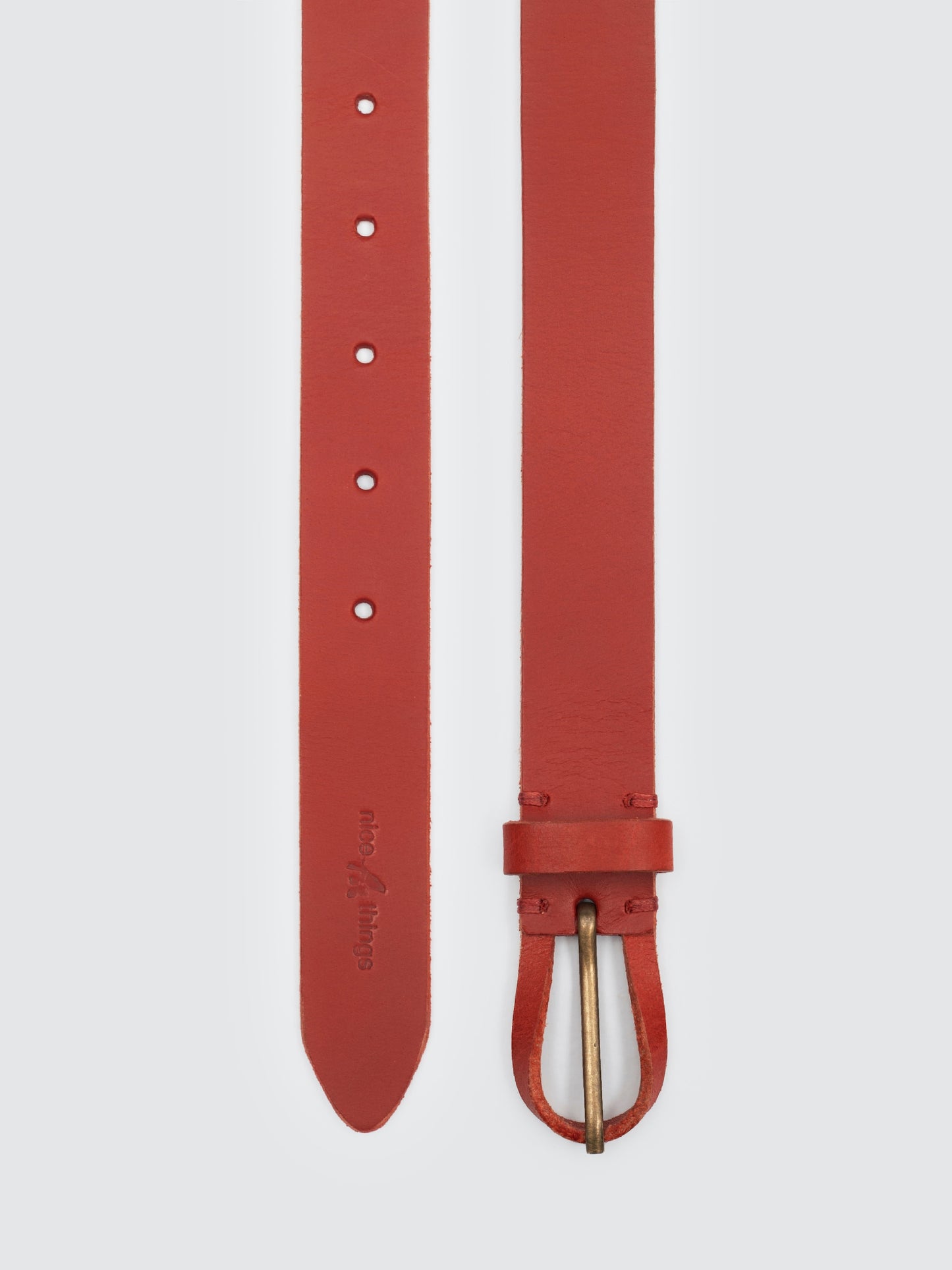 Leather belt