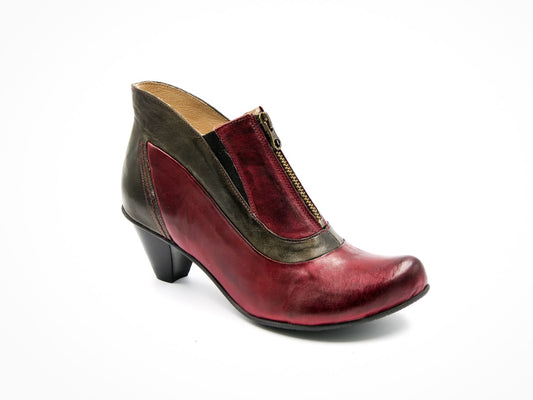 Ankle boots wine - charcoal