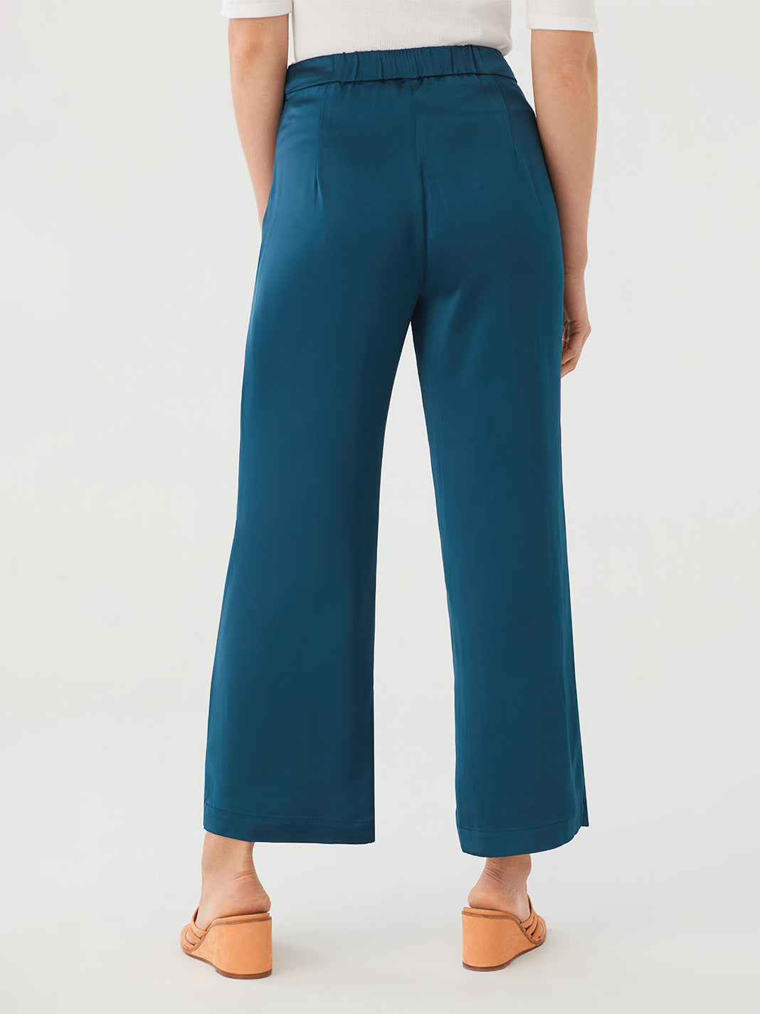 Loose satin pants